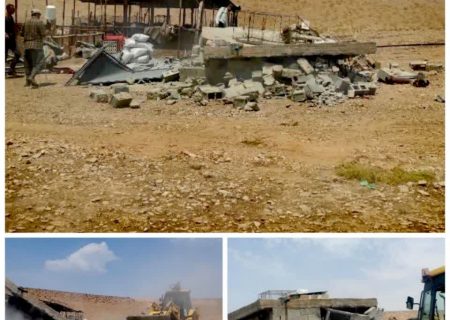 قلع و قمع  واحد ساخت و ساز غیرمجاز در اراضی ملی پناهگاه حیات وحش بختگان
