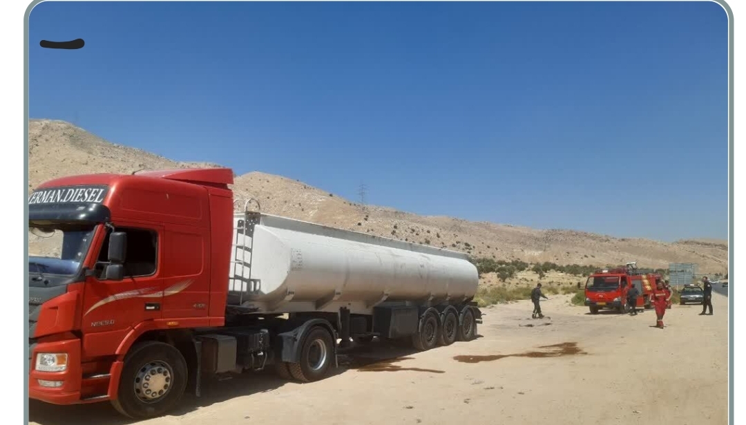نشت تانکر حامل مواد شیمیایی در شیراز