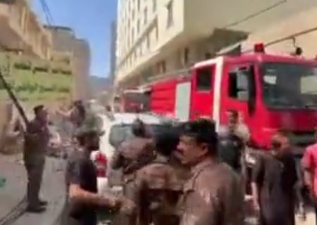 آتش‌سوزی هتل ایرانی‌ها در نجف