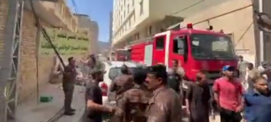 آتش‌سوزی هتل ایرانی‌ها در نجف