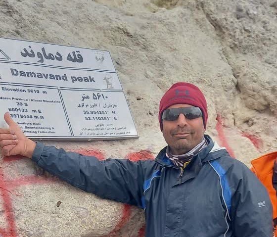 صعود کوهنورد بهمنی به قله دماوند