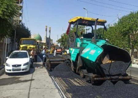 آسفالت بیش از ۴۸۰۰۰ مترمربع معابر در هفته چهل و ششم در شیراز