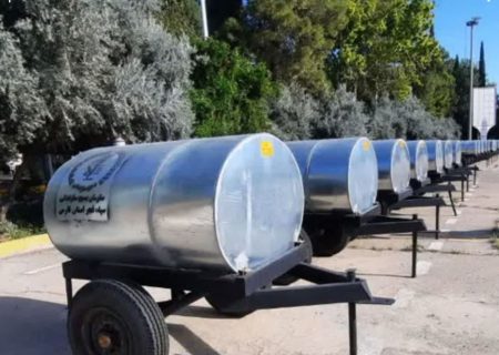 تانکرهای چرخ دار کششی آماده تحویل به عشایر استان فارس