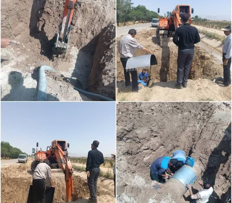 تعمیر و بازسازی خط انتقال آب سد درود زن به شهر مرودشت