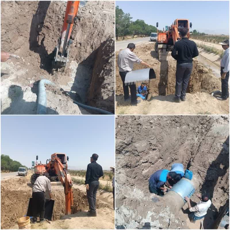 تعمیر و بازسازی خط انتقال آب سد درود زن به شهر مرودشت