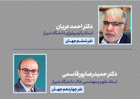 کسب رتبه‌های ششم و چهاردهم جهان توسط دوتن از استادان دانشگاه شیراز