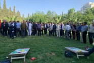 رویکرد نوین در نشاط سازمانی؛ استقبال کارکنان آبفا از بازی کورن‌هول در دهه کرامت