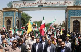 حضور پر شور خانواده بزرگ مخابرات منطقه فارس در راهپیمایی جمعه “خشم و نصر”