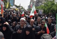 حضور پرشور کارکنان شرکت مخابرات ایران در مراسم تشییع شهدای اقتدار ملی
