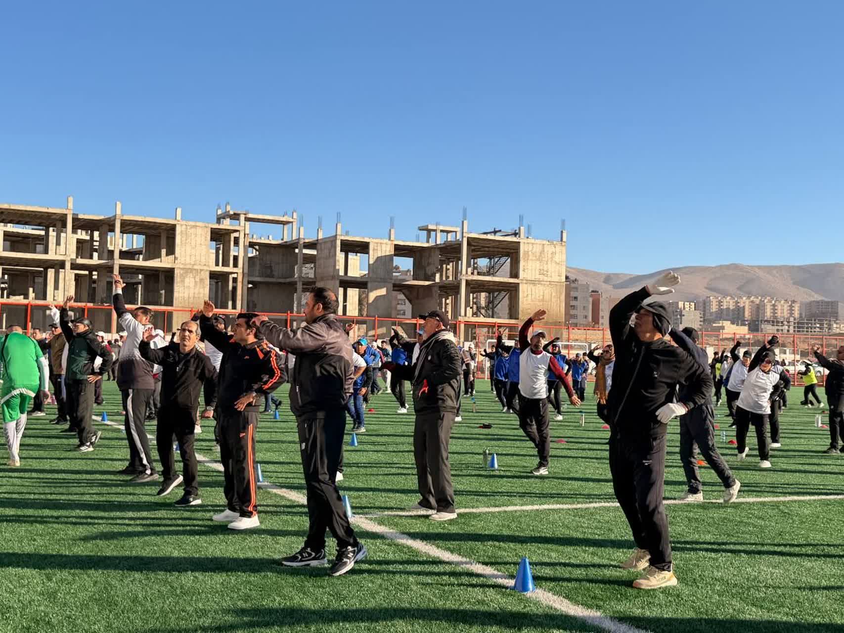 برگزاری باشکوه ایستگاه بزرگ ورزش صبحگاهی با پخش زنده کشوری