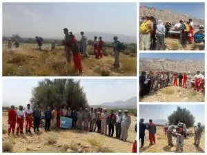 مانور اطفای حریق در میانجنگل فسا/آموزش هسته اصلی حفاظت محیط زیست