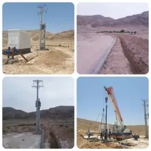 مهندسی مجدد ۲ حلقه چاه و بهره برداری از دو حلقه چاه دیگر در شهرستان فسا(فارس)