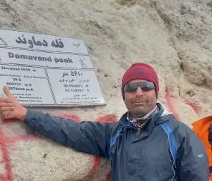 صعود کوهنورد بهمنی به قله دماوند