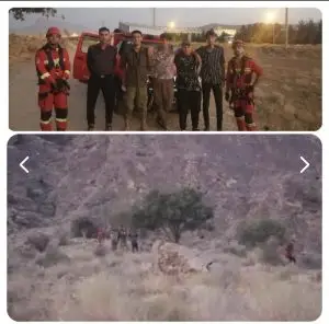 نجات ۴ کوهنورد در ارتفاعات بام سبز شیراز