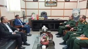 دیدار مدیر مخابرات منطقه فارس با فرمانده سپاه فجر استان