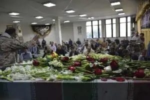 برگزاری مراسم استقبال و تشییع شهید گمنام در شرکت برق منطقه ای فارس