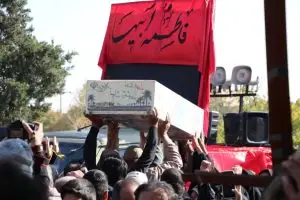 پیکر مطهر آلاله فاطمی در بوستان ارغوان آرام گرفت