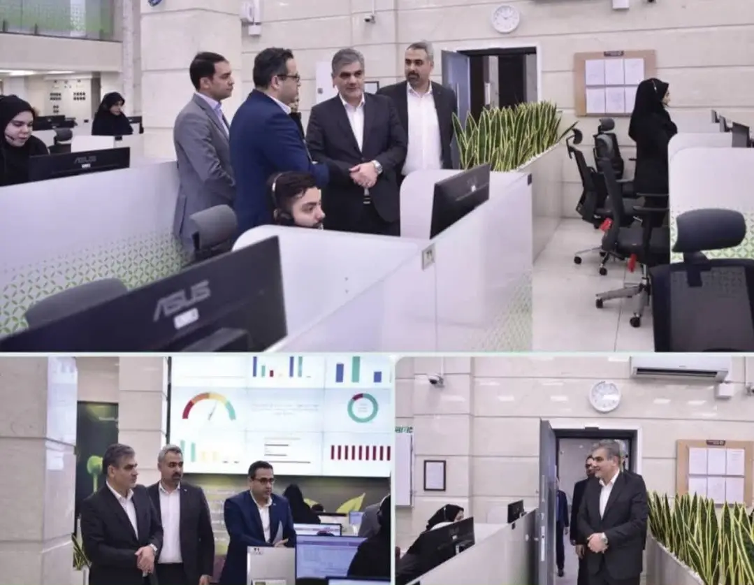 بازدید مدیرعامل بانک قرض‌الحسنه مهر ایران از مرکز ارتباط با مشتریان