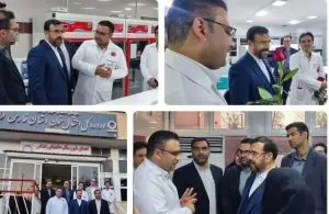 در نهمین روز از فروردین ۱۴۰۴ استاندار فارس از اداره کل انتقال خون بازدید کرد