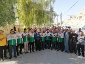 اعزام ۳۸ خادم‌یار رضوی و موکب‌دار حسینی از لارستان برای خدمت در چایخانه حضرت رضا(ع)