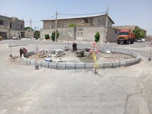 اجرای طرح‌های هندسی جدید در معابر منطقه دو برای کاهش تصادفات و روان‌سازی ترافیک