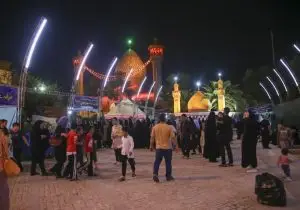 برپایی موکب عاشقان اهل بیت(ع) در حرم مطهر سیدعلاالدین حسین(ع) در دهه پایانی صفر