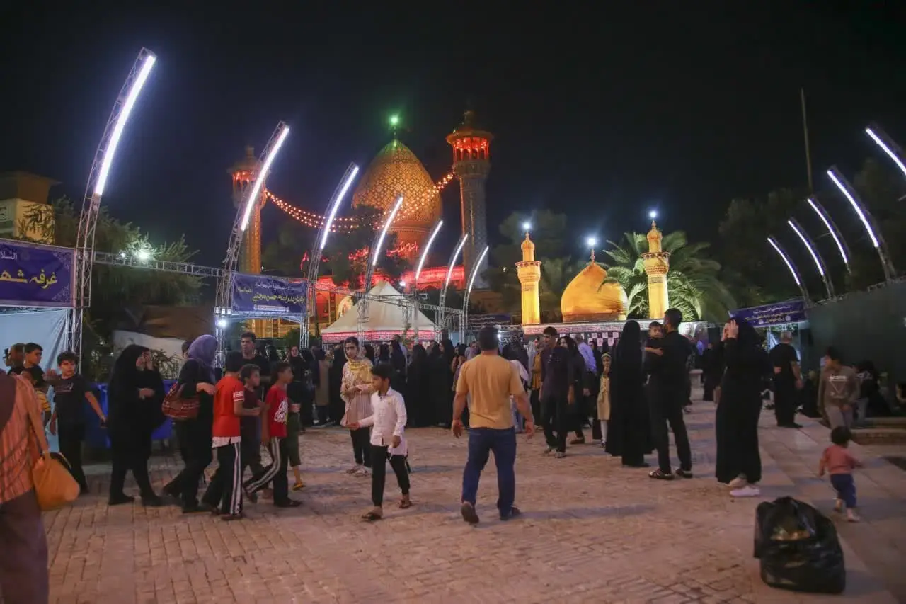 برپایی موکب عاشقان اهل بیت(ع) در حرم مطهر سیدعلاالدین حسین(ع) در دهه پایانی صفر