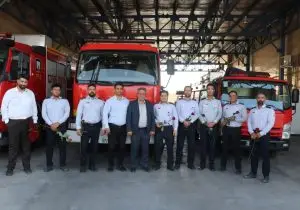 تجلیل از آتش نشانان ایستگاه شماره ۳ واقع در محدوه شهرداری منطقه ۲