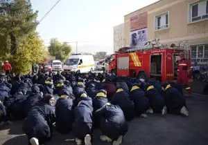 ارزیابی تخصصی شهرداری شیراز بر عملکرد تیم‌های امدادی در مانور زلزله دبیرستان فرشتگان