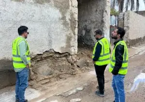 آغاز ارزیابی خسارات واحدهای مسکونی روستایی اوز پس از بارندگی‌های اخیر