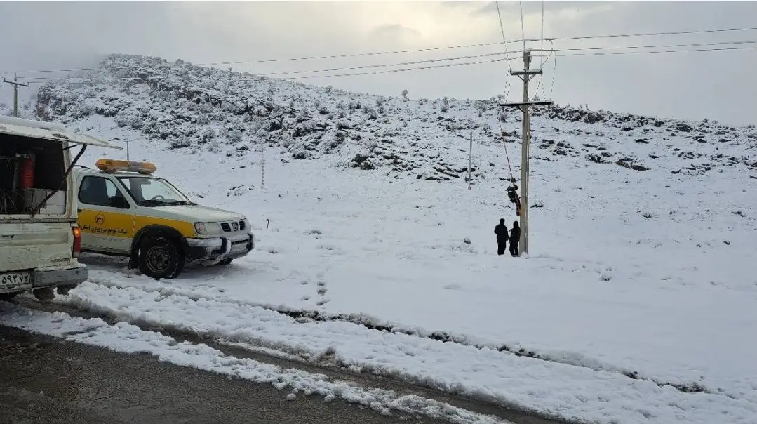 پایداری شبکه برق فارس با بسیج ۱۱۵ گروه عملیاتی در پی بارش‌های اخیر