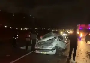 برخورد تریلی با پژو ۲۰۶ در کمربندی اکبرآباد شیراز یک مصدوم برجای گذاشت