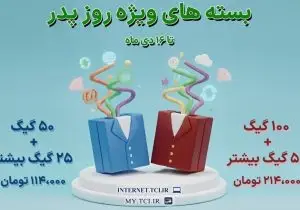 ارائه بسته‌های ویژه اینترنتی مخابرات ایران به مناسبت روز پدر