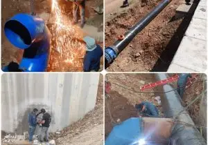 افزایش ظرفیت خروجی مخزن ۲۰ هزار مترمکعبی معالی‌آباد با اجرای عملیات فنی ویژه