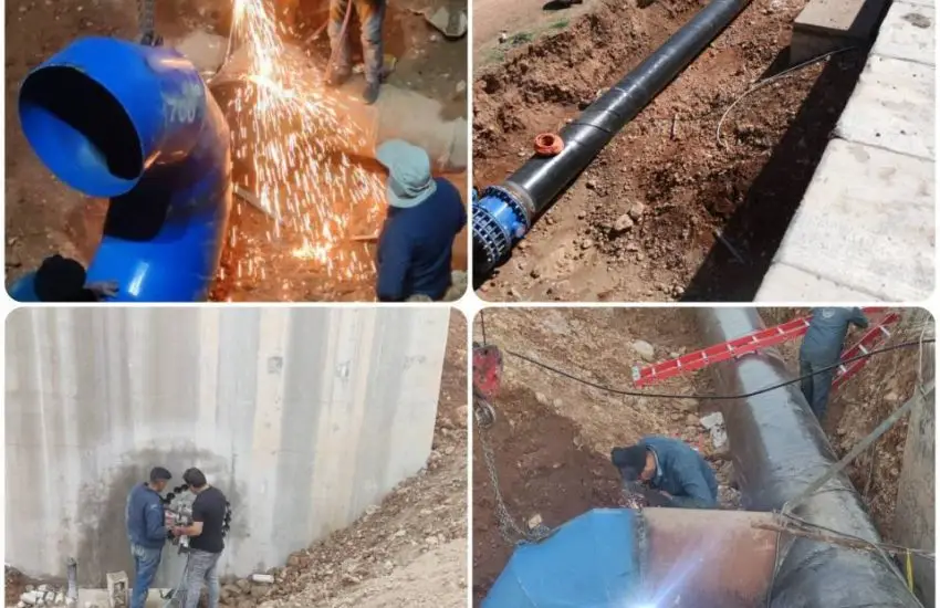 افزایش ظرفیت خروجی مخزن ۲۰ هزار مترمکعبی معالی‌آباد با اجرای عملیات فنی ویژه