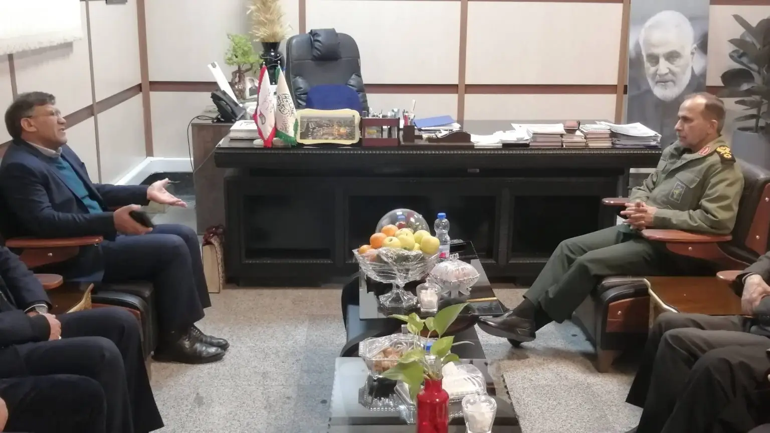 دیدار مدیر مخابرات منطقه فارس با فرمانده سپاه فجر استان