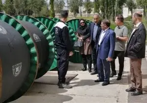 بازدید مدیر مخابرات منطقه فارس از کارخانه کابل سازی ایران