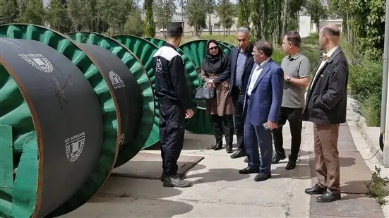 بازدید مدیر مخابرات منطقه فارس از کارخانه کابل سازی ایران
