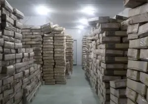 کشف گوشت احتکار۱۵۰ میلیاردی در زرقان 
