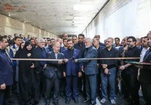 زیرگذر یک‌هزار متری شیراز زیر بار ترافیک رفت