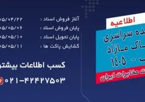آغاز فرآیند مزایده سراسری املاک مازاد شرکت مخابرات ایران در تیرماه ۱۴۰۵