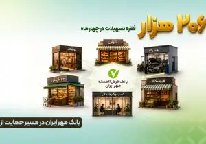 حمایت بانک مهر ایران از اصناف؛ پرداخت ۲۰۶ هزار فقره تسهیلات به ارزش ۲۳.۳ همت در چهار ماه