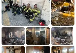حریق انبار لوازم خانگی در خیابان مشیر شرقی شیراز مهار شد