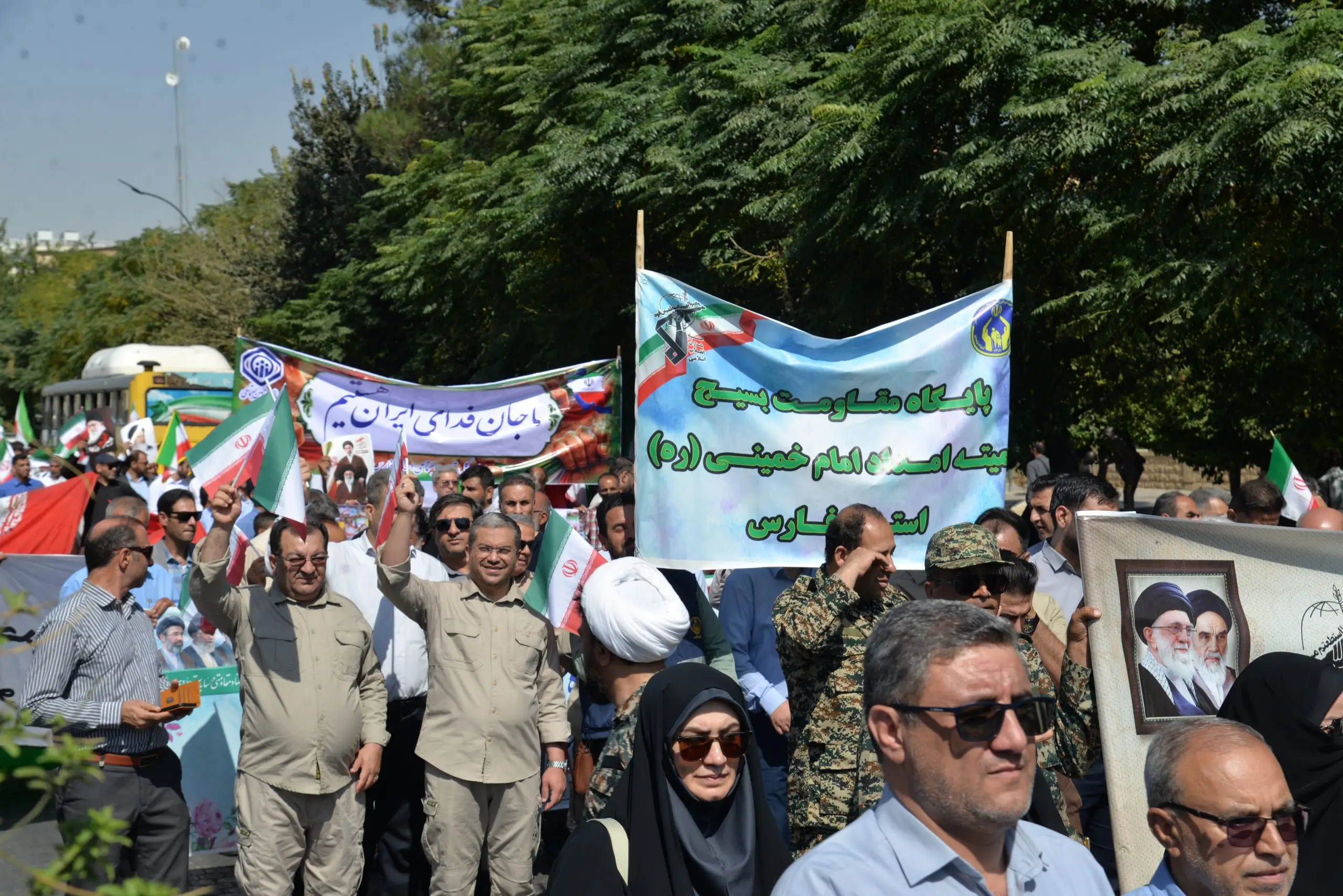 حضور امدادگران بسیجی کمیته امداد فارس در رزمایش «جان‌فدایان ایران اسلامی»
